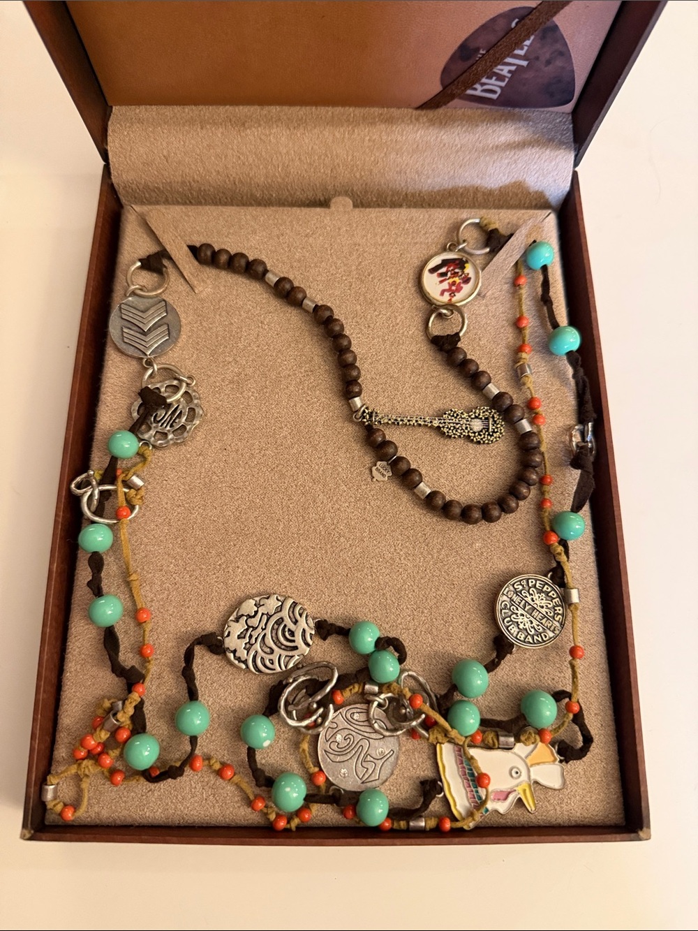 New Lucky Brand Necklace of The Beatles sgt peppers lonely hearts club